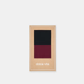 2 PACK SOLID TIGHTS CHERRY BLACK