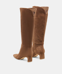 BRION WIDE CALF BOOTS COCOA SUEDE