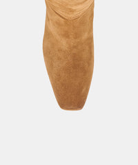 HENRA BOOTS LT BROWN SUEDE