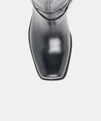 ROLAN BOOTS BLACK PATENT LEATHER