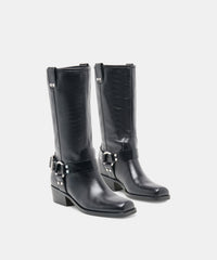 ROLAN BOOTS BLACK PATENT LEATHER