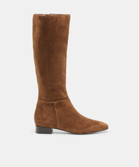 TYWIN NARROW CALF BOOTS COCOA SUEDE