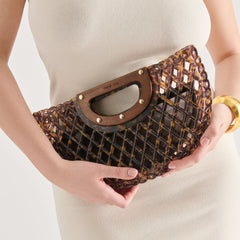 SOLANDRA CLUTCH TORTOISE JELLY
