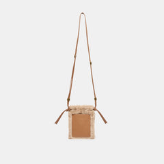 LYRIK CROSSBODY MID BROWN FAUX FUR