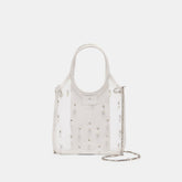 SYLVENE PEARL CROSSBODY WHITE MESH