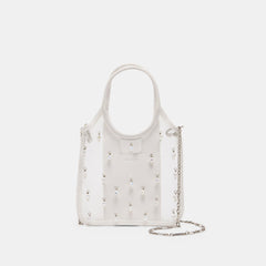 SYLVENE PEARL CROSSBODY WHITE MESH