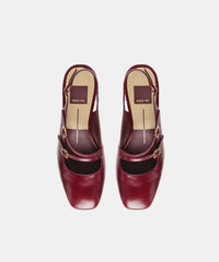 DRIAH HEELS OXBLOOD LEATHER