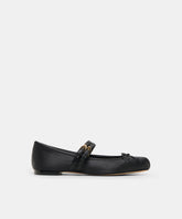 GIBSEN BALLET FLATS ONYX SATIN