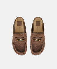 JODERO FLATS DK BROWN SUEDE