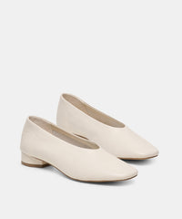 ANDEY HEELS BONE LEATHER