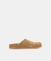 JONEY FLATS LT BROWN SUEDE