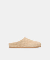 JUDITH WOVEN FLATS CAMEL WOVEN SUEDE