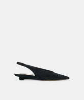 LEEROY FLATS ONYX SUEDE
