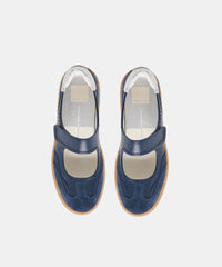 NANET SNEAKERS DK NAVY LEATHER
