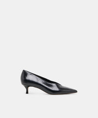 ALWYN HEELS MIDNIGHT CRINKLE PATENT