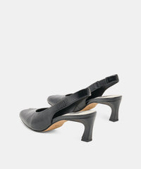 ANABEL HEELS BLACK LEATHER