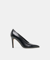 EMANI HEELS BLACK LEATHER