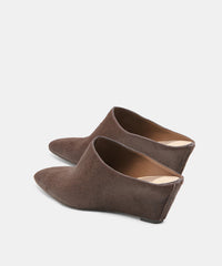 HILAH MULES CHESTNUT CALF HAIR