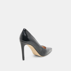 LANKY HEELS BLACK LEATHER