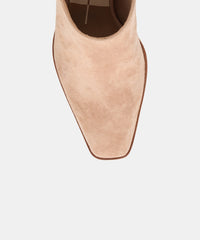 LINDI MULES TOFFEE SUEDE