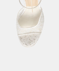 PANDRO HEELS TRUE WHITE LACE