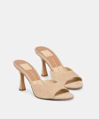 ROSHA HEELS CAMEL SUEDE