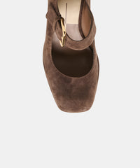 ULTRA HEELS DK BROWN SUEDE