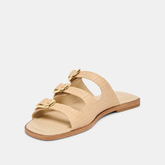 FIN SANDALS SAND RAFFIA