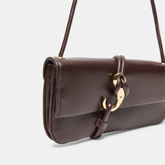 ALICE SHOULDER BAG BROWN CHERRY LEATHER