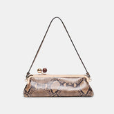 AMBRIAA SHOULDER BAG TAN MULTI SNAKE LEATHER