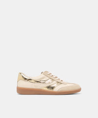 MERIT SNEAKERS WHITE GOLD LEATHER