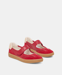 NANET SNEAKERS CRIMSON LEATHER
