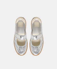 NANET SNEAKERS SILVER LEATHER