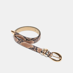 MIXED METAL BUCKLE BELT SNAKE