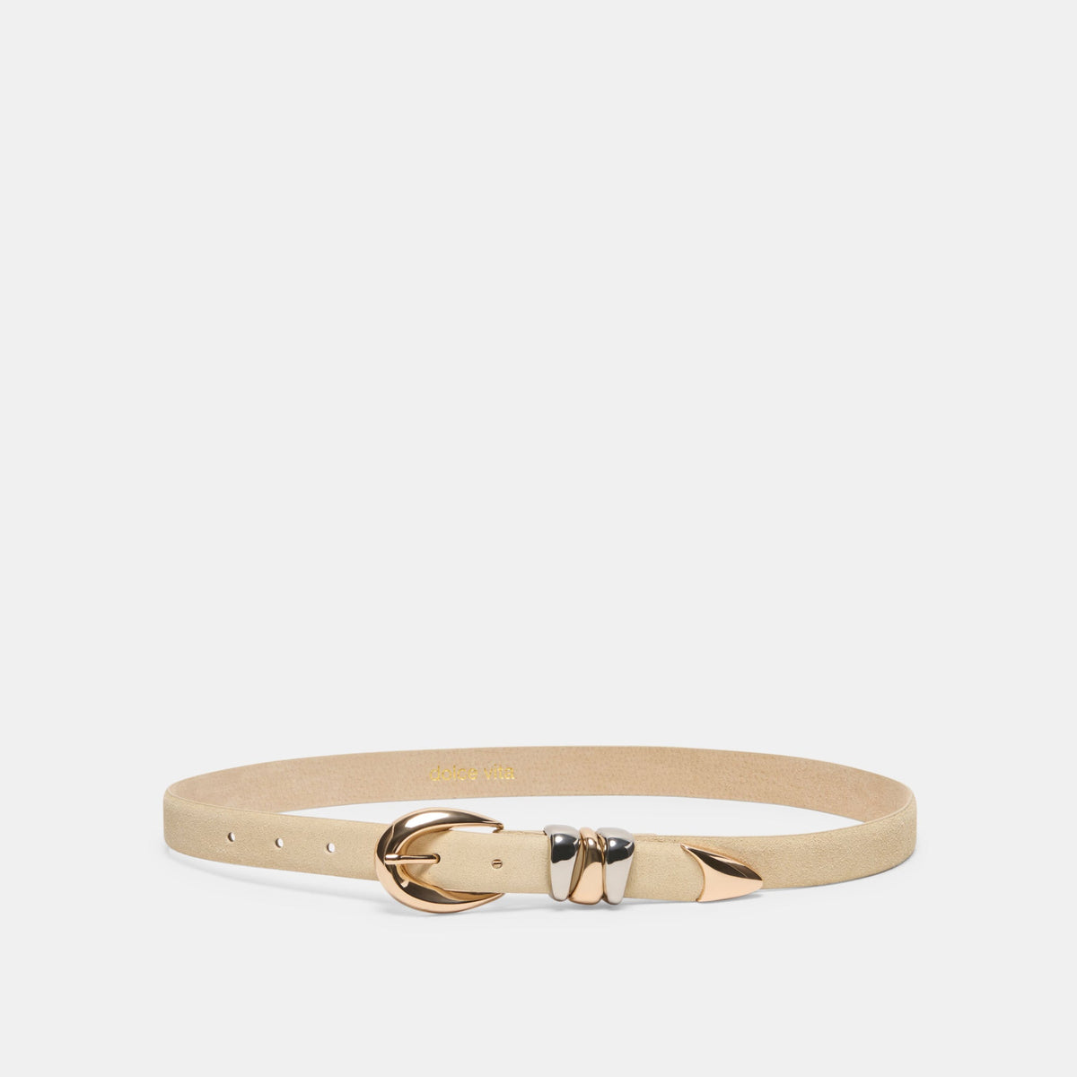 MIXED METAL BUCKLE BELT SAND