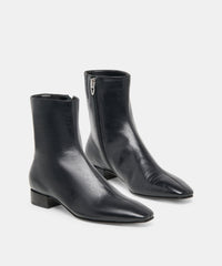 TARINE BOOTIES BLACK LEATHER