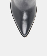 ALIMA EXTRA WIDE CALF BOOTS BLACK LEATHER
