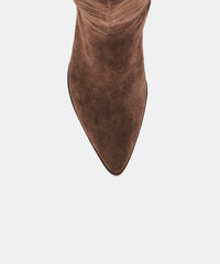 ALIMA BOOTS DK BROWN SUEDE