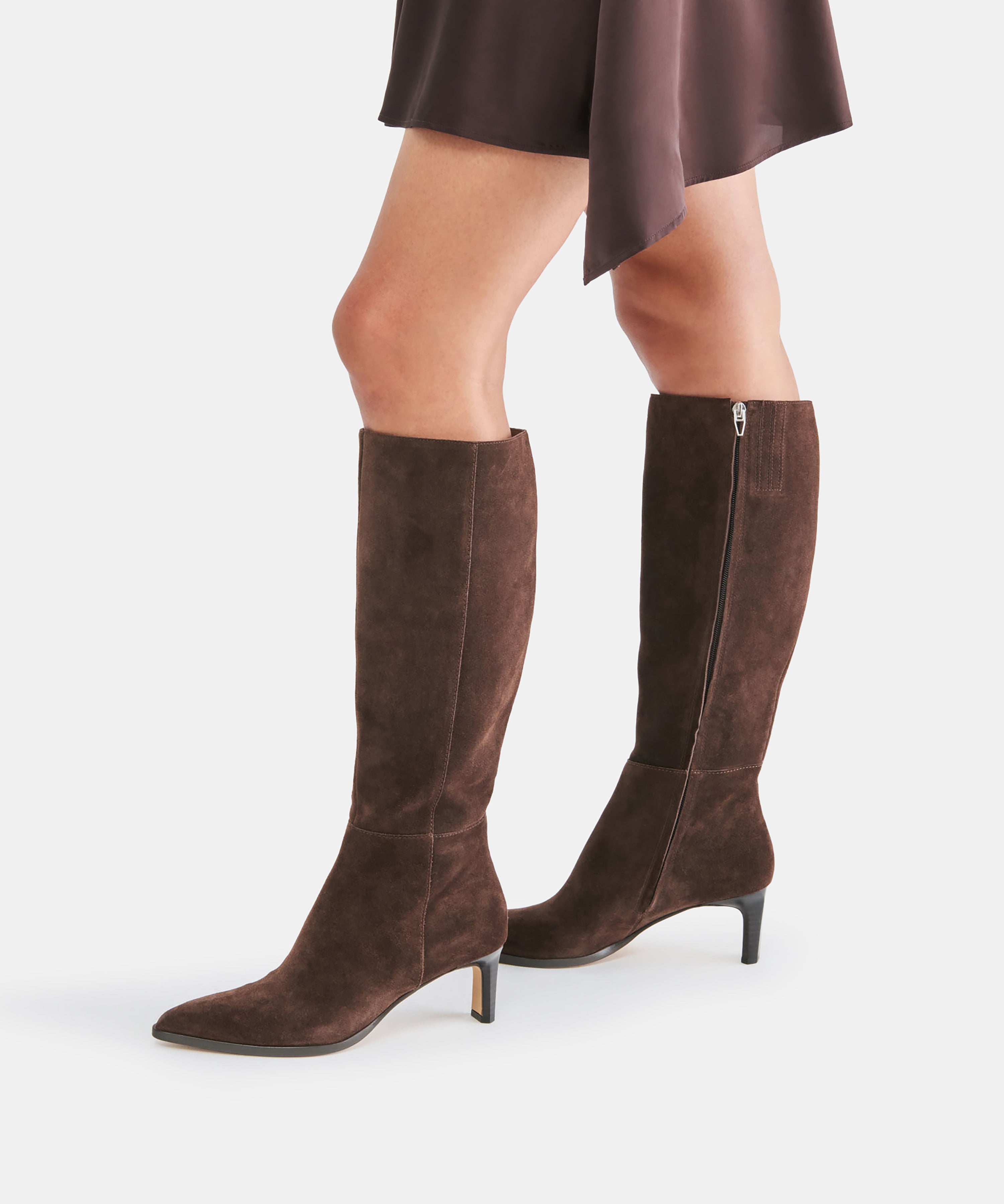 ALIMA BOOTS DK BROWN SUEDE