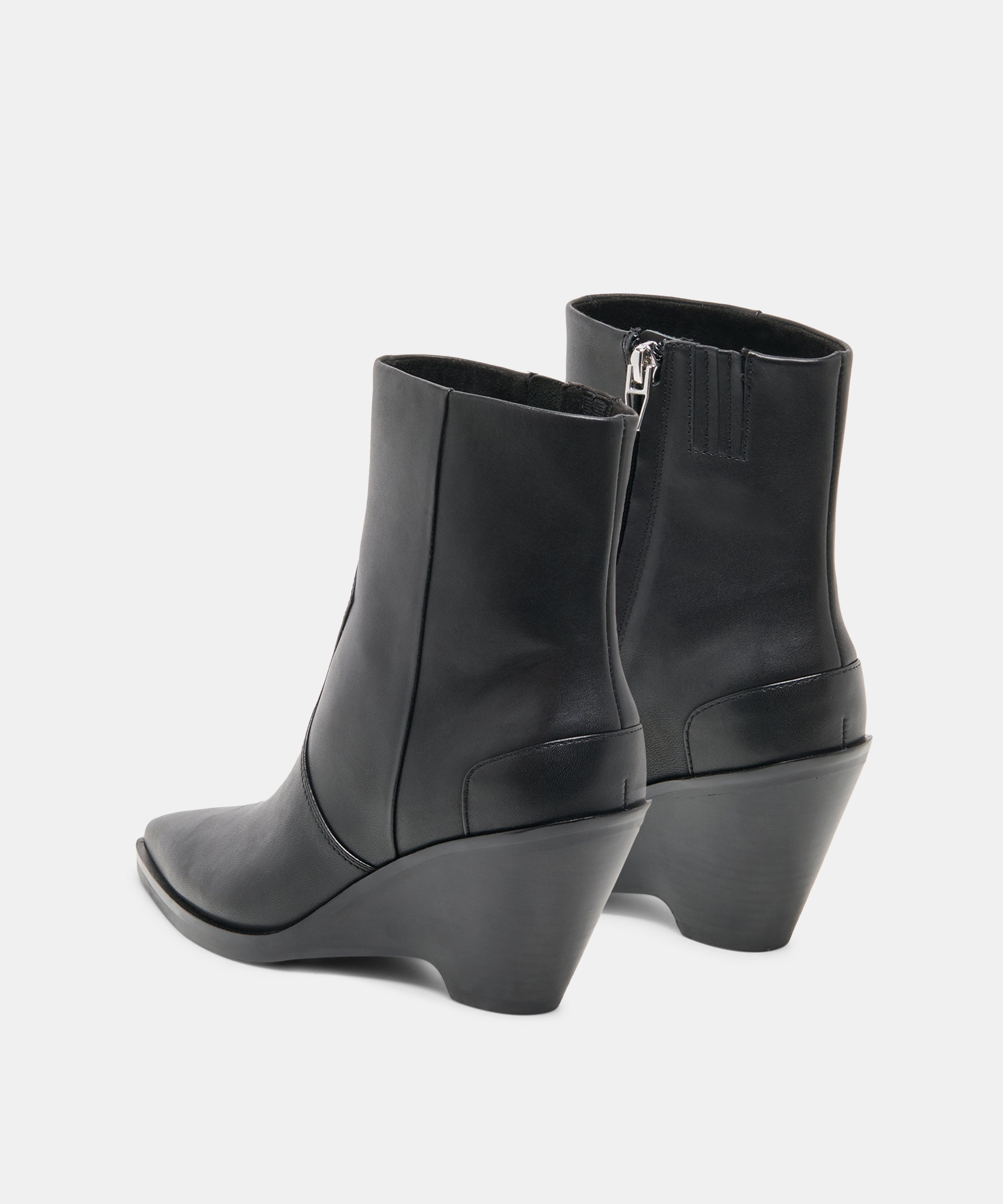 ASHTIN BOOTIES BLACK LEATHER