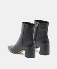 BAYRA WIDE BOOTIES BLACK LEATHER
