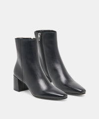 BAYRA WIDE BOOTIES BLACK LEATHER