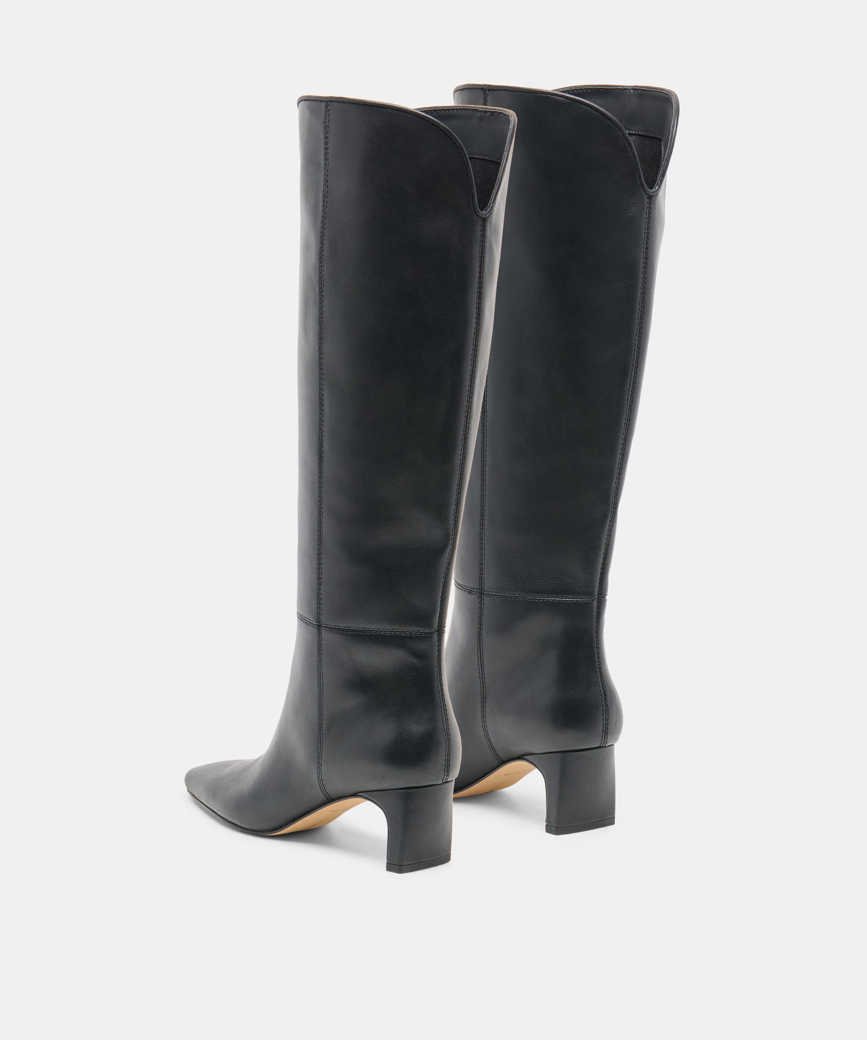 BRION WIDE CALF BOOTS BLACK LEATHER