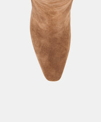 BRION WIDE CALF BOOTS COCOA SUEDE