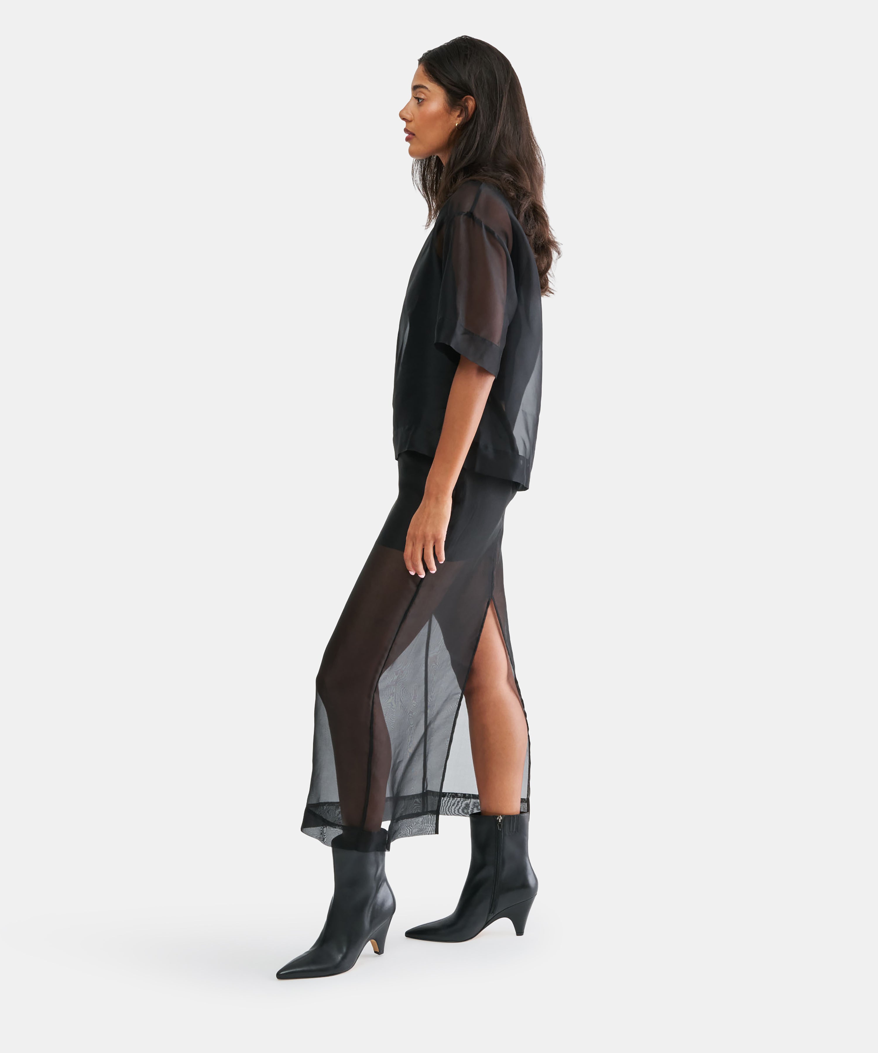 CRUZ BOOTIES BLACK LEATHER