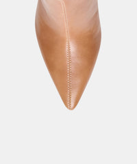 CRUZ BOOTIES TAN LEATHER