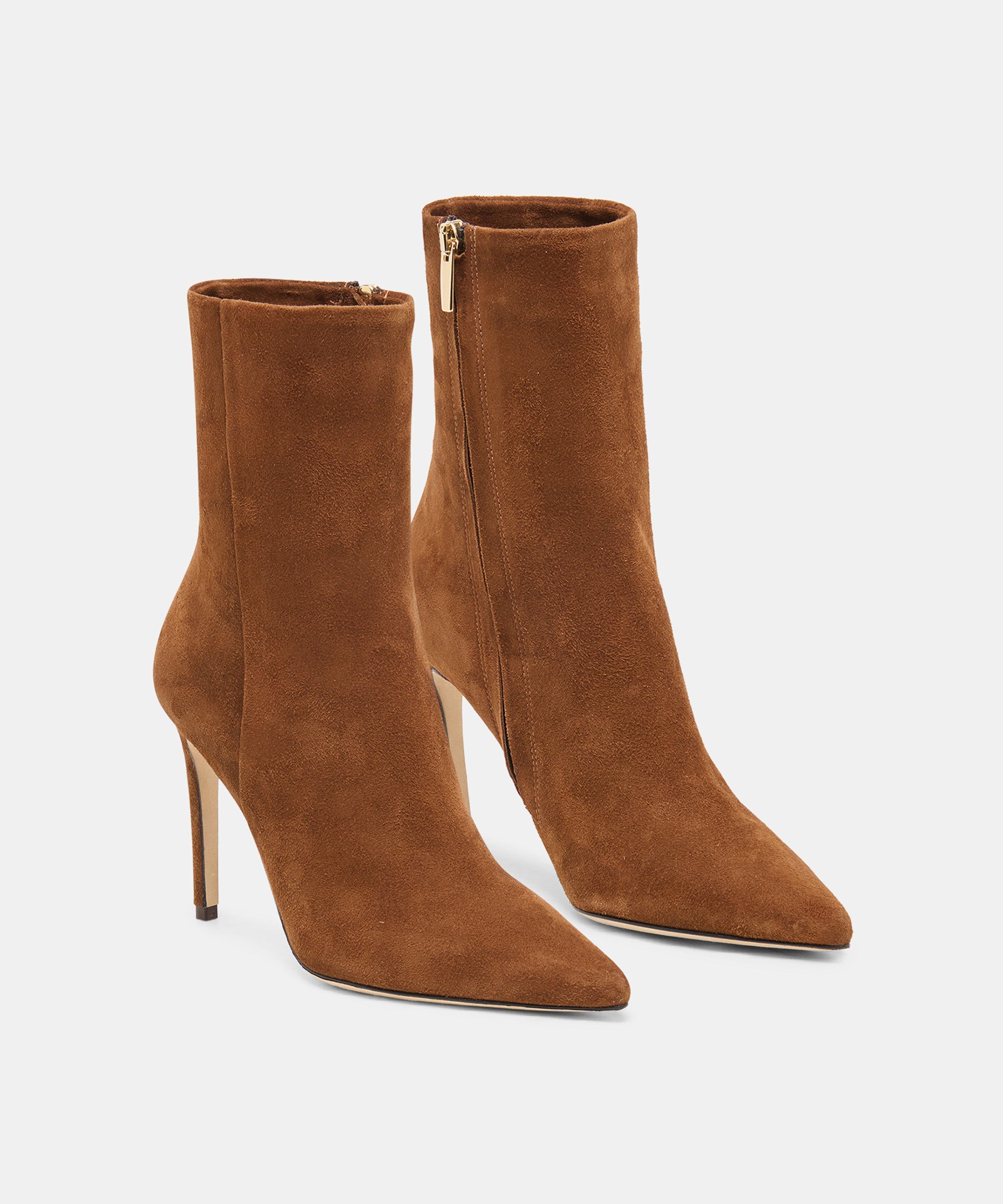 DANITY BOOTIES CHESTNUT SUEDE