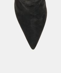 DANITY BOOTIES ONYX SUEDE