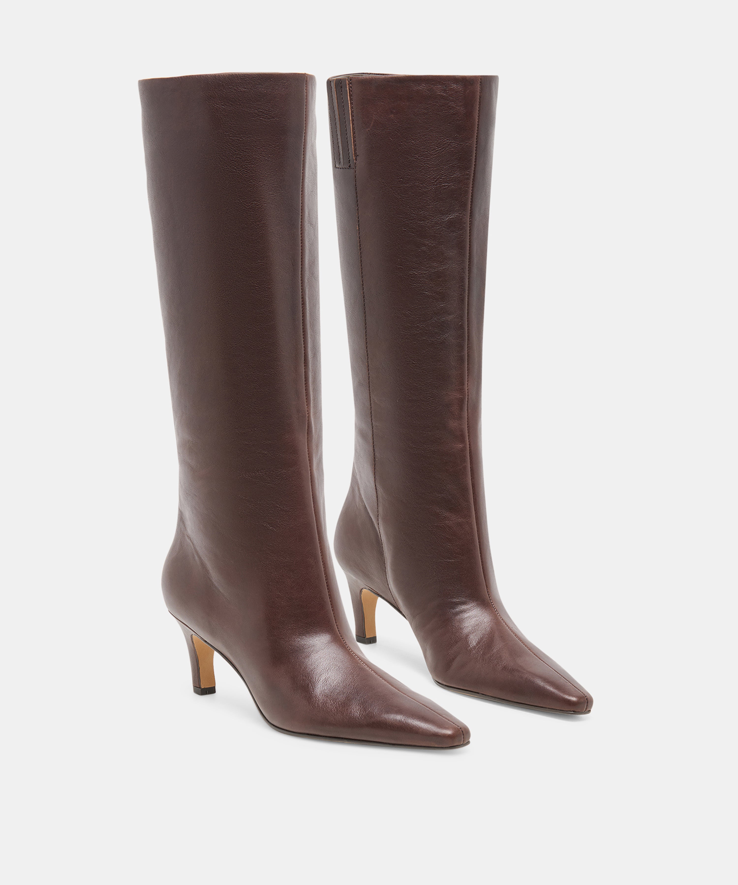 JAZMIN BOOTS DK CHOCOLATE LEATHER