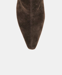 KARLIE BOOTIES ESPRESSO SUEDE